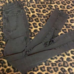 Distressed Red Fox skinny jeans
